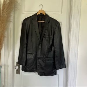 Leather Blazer